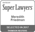 super lawyers logo for meredith friedman